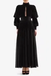 Saiid Kobeisy Pleated Midi Dress In Multi