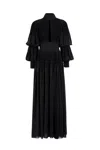 Saiid Kobeisy Pleated Midi Dress In Black