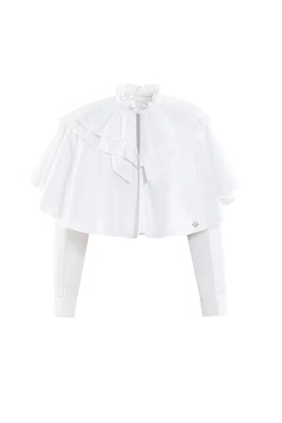 Saiid Kobeisy Poplin Chemise In White