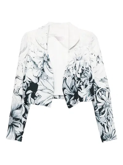 SAIID KOBEISY PRINTED CREPE JACKET