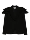 Saiid Kobeisy Ruffled Blazer In Black