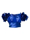 Saiid Kobeisy Ruffled Blouse In Blue
