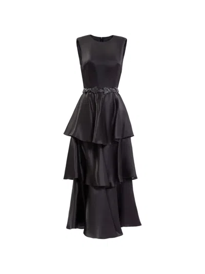 Saiid Kobeisy Ruffled Dress In Black