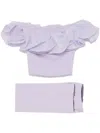 Saiid Kobeisy Ruffled Set In Purple
