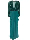 Saiid Kobeisy Sequin-embellished Dress In Green