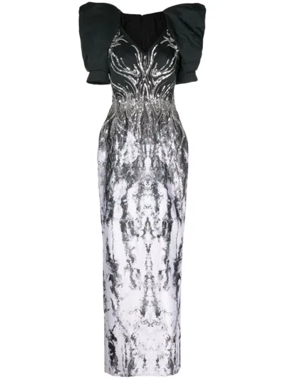 Saiid Kobeisy Sequin-embellished Gown In Black