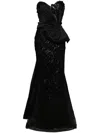 Saiid Kobeisy Sequin-embellished Tulle Gown In Black