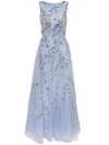 Saiid Kobeisy Sequin-embellished Tulle Gown In Blue