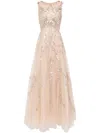 Saiid Kobeisy Sequin-embellished Tulle Gown In Neutrals