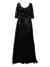 Saiid Kobeisy Sequin-embroidered Dress In Black