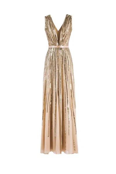 Saiid Kobeisy Sequin Long Dress In Multi