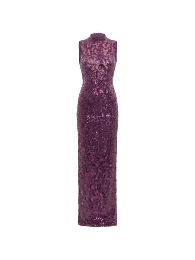 Saiid Kobeisy Sequin-embroidered Backless Maxi Dress In Black