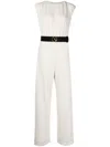 Saiid Kobeisy Short-sleeve Jumpsuit In White