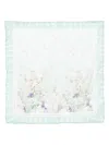 Saiid Kobeisy Silk Chiffon Scarf In Blue
