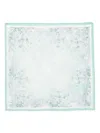 Saiid Kobeisy Aqua Sky Crepe Georgette Silk Scarf In Blue