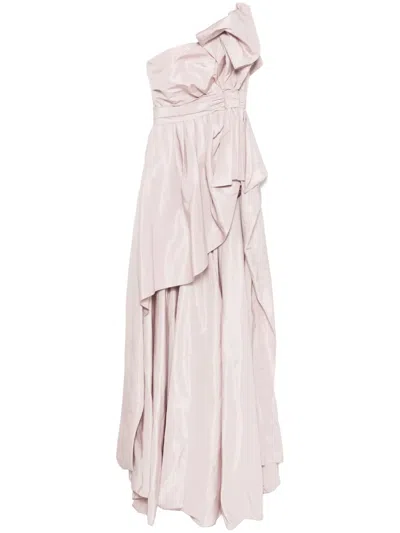 Saiid Kobeisy Strapless Taffeta Dress In Pink