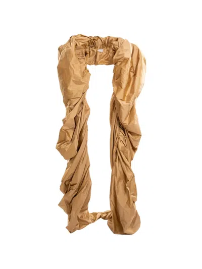 Saiid Kobeisy Taffeta Cape In Gold