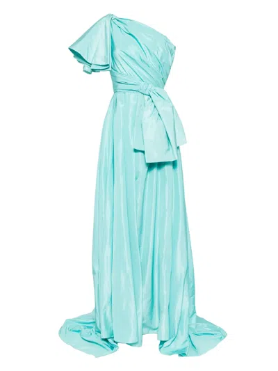 Saiid Kobeisy Taffeta Dress In Blue