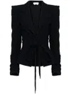 Saiid Kobeisy Tailored Crepe Jacket In Black