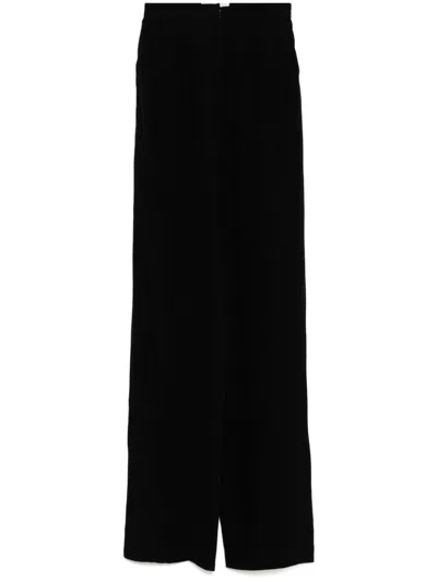 Saiid Kobeisy Tailored Crepe Pant In Black