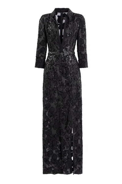 Saiid Kobeisy Textured Dress In Black