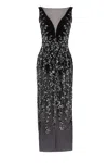 Saiid Kobeisy Tulle Dress, Straight Fit Dress With Sequin Beading