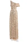 Saiid Kobeisy Sequinned Tulle Gown In Gold