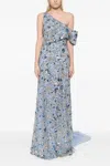 Saiid Kobeisy Off-shoulder And One Shoulder Strap Dress In Multi