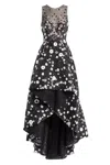 Saiid Kobeisy Tulle, High-low Dress With Dotted Beading