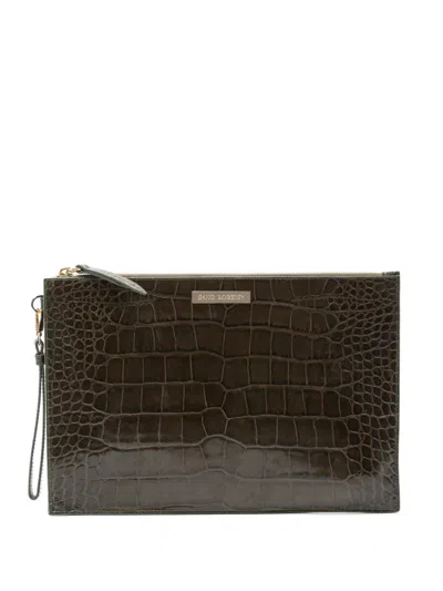 Saiid Kobeisy Tutto Clutch Bag In Brown