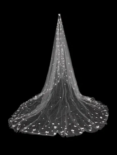 Pre-owned Saiid Kobeisy Veil W/tags In White