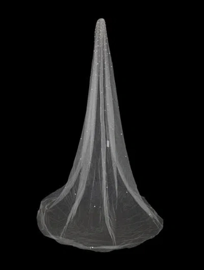 Pre-owned Saiid Kobeisy White Mesh Veil W/tags