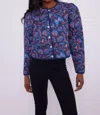 Sail To Sable Button Front Jacket In Aztec Floral Print In Multi