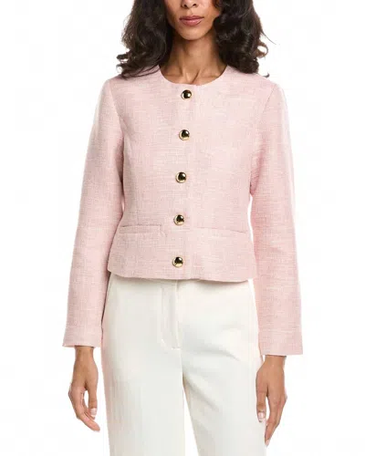 Sail To Sable Button Front Jacket In Blush In Pink