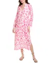 Sail To Sable Caftan Maxi Dress In Pink