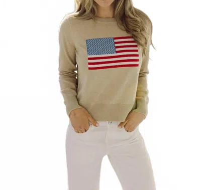 Sail To Sable Cashmere Flag Sweater In Sable In Green