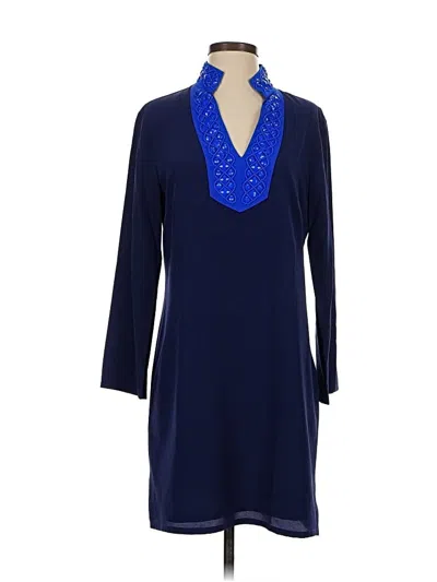 Pre-owned Sail To Sable Casual Dress In Blue