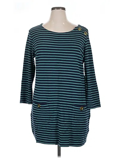Pre-owned Sail To Sable Casual Dress In Blue