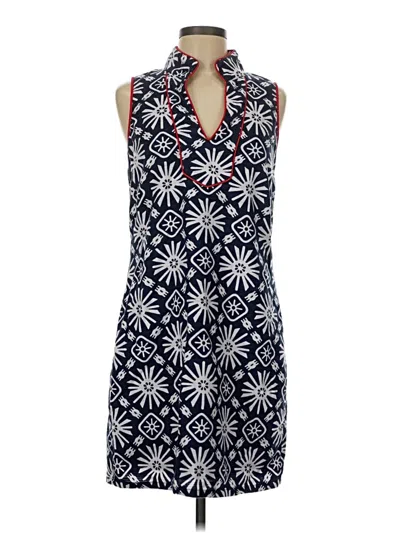 Pre-owned Sail To Sable Casual Dress In Blue