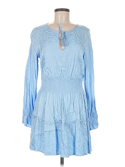 Pre-owned Sail To Sable Casual Dress In Blue