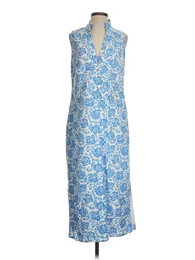 Pre-owned Sail To Sable Casual Dress In Blue