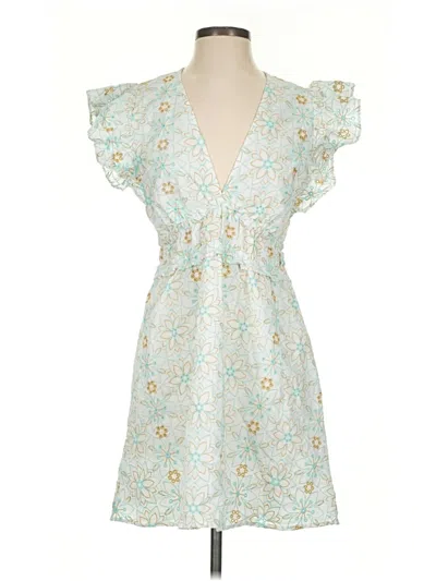 Pre-owned Sail To Sable Casual Dress In Blue