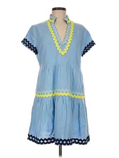 Pre-owned Sail To Sable Casual Dress In Blue