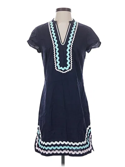 Pre-owned Sail To Sable Casual Dress In Blue