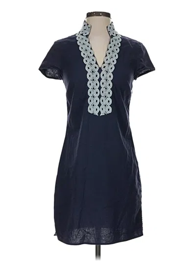 Pre-owned Sail To Sable Casual Dress In Blue