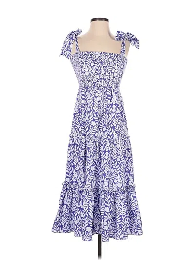 Pre-owned Sail To Sable Casual Dress In Blue