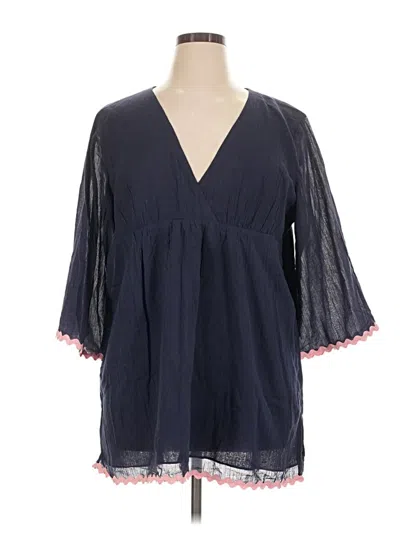 Pre-owned Sail To Sable Casual Dress In Blue