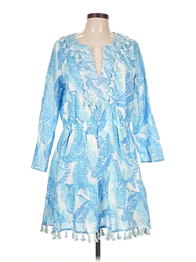 Pre-owned Sail To Sable Casual Dress In Blue
