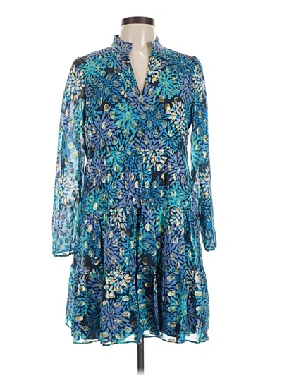 Pre-owned Sail To Sable Casual Dress In Blue