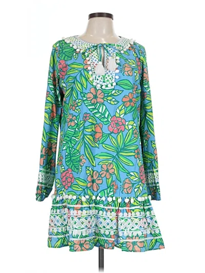Pre-owned Sail To Sable Casual Dress In Green